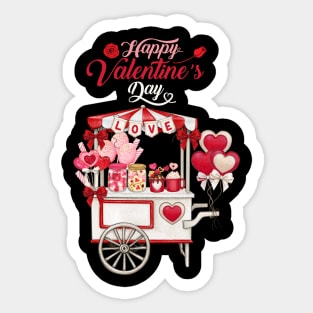 Heart Balloon Happy Valentine's Day Sticker